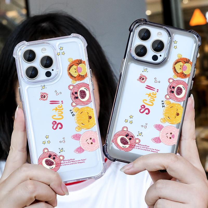 Ốp Điện Thoại TPU Mềm Trong Suốt Chống Sốc In Hình Động Vật Dễ Thương Cho IPhone 11 14 13 12 Pro Max XS X XR 7 + 8 6 6S Plus Sự Bảo Vệ