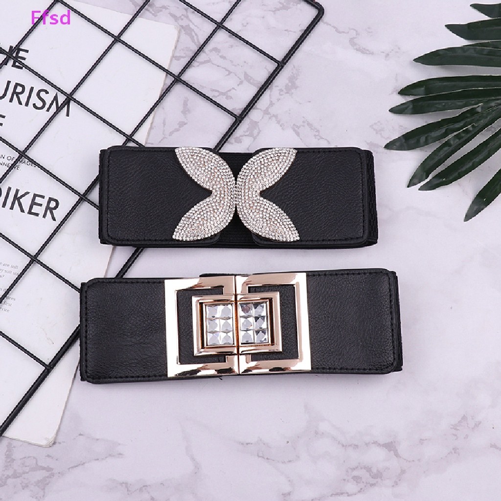 Thắt Lưng Co Giãn Đính Đá Trang Trí Đầm Nữ