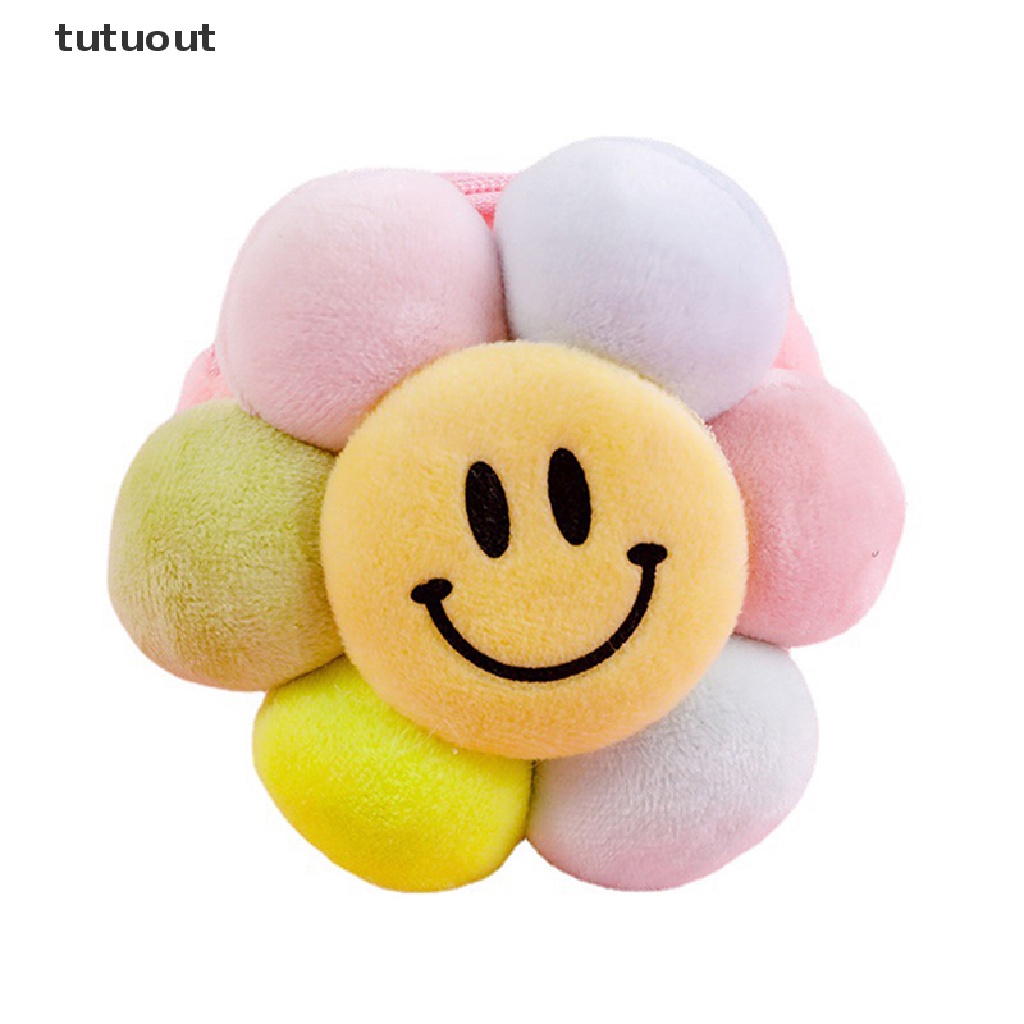 1 Ví Đựng Tiền Xu Hình Hoa Hướng Dương Mặt Cười Nhồi Bông Dễ Thương