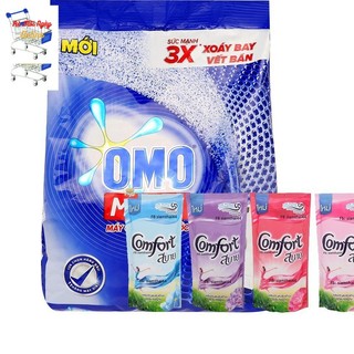 OMO Matic Xanh -Cửa trước 3kg Tặng túi comfort Thái 580ml