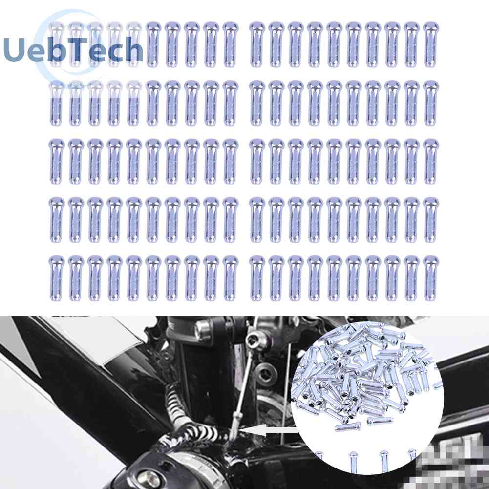 Set 100 Đầu Bọc Dây Phanh Xe Đạp Bằng Nhôm