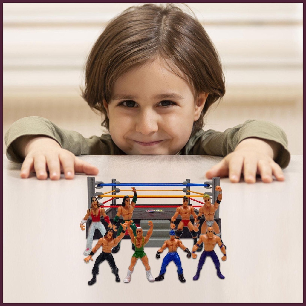 Đồ Chơi Mô Hình Wrestling Kèm Nhẫn Và Phụ Kiện Vui Nhộn Cho Bé