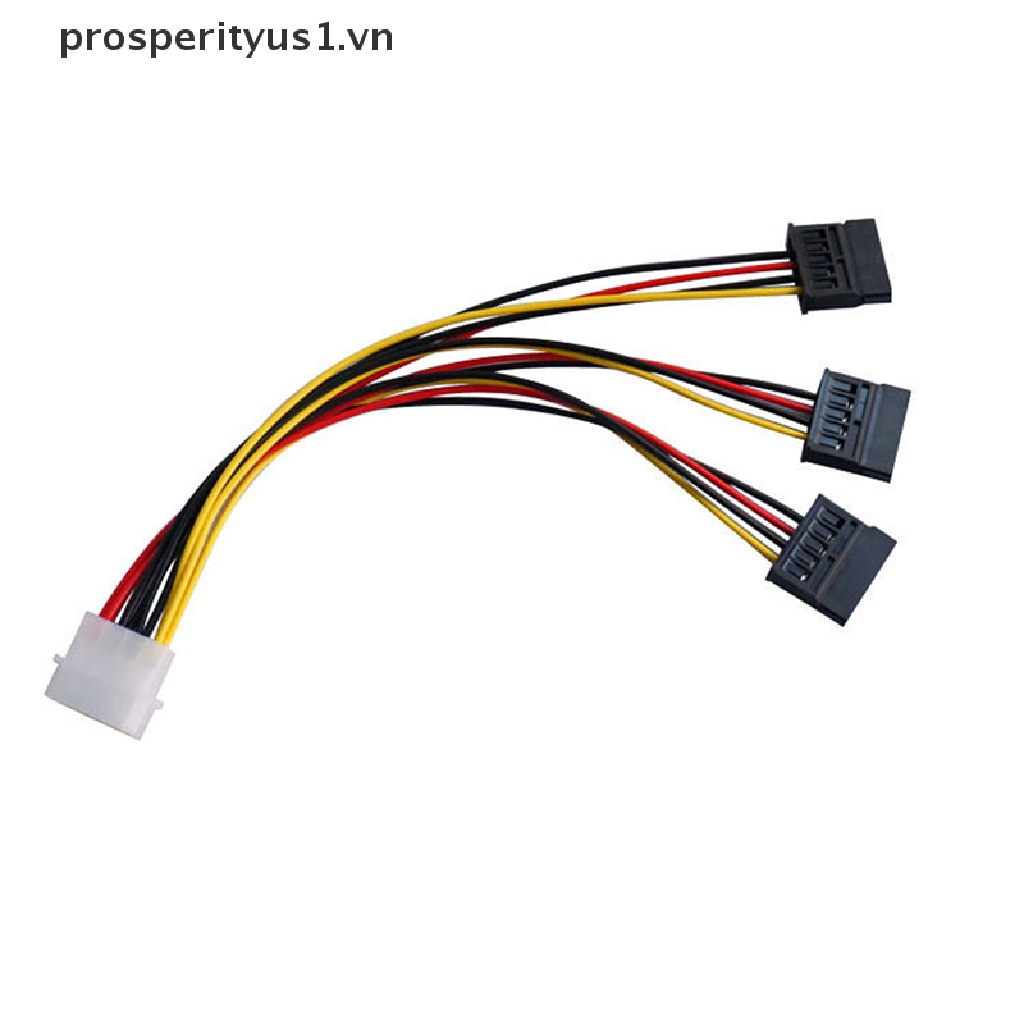 Cáp Chia Nguồn 4 pin IDE Molex Sang 3 Serial ATA SATA Chuyên Nghiệp Chất Lượng Cao