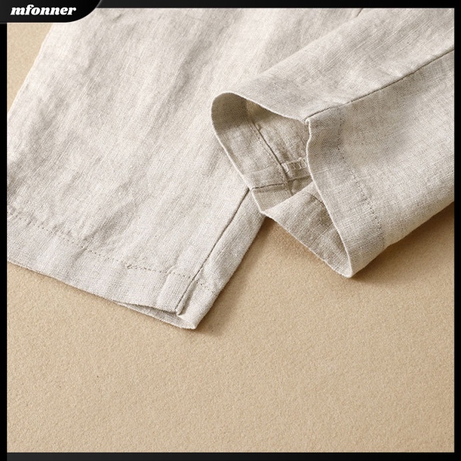 Quần Harem Chất Liệu Cotton Lanh Màu Sắc Đơn Giản Cho Nữ