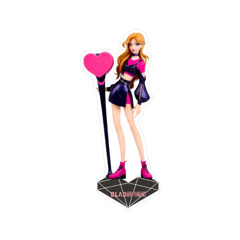 Mô Hình Búp Bê JENNIE ROSE JISOO LISA Hoạt Hình BLACKPINK 10cm Để Bàn Trang Trí