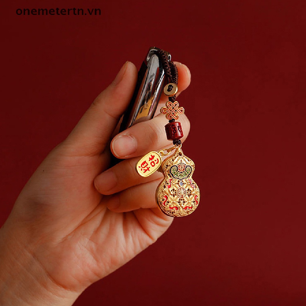 Móc Chìa Khóa Bằng Đồng Hình Hồ Lô Phong Cách Vintage