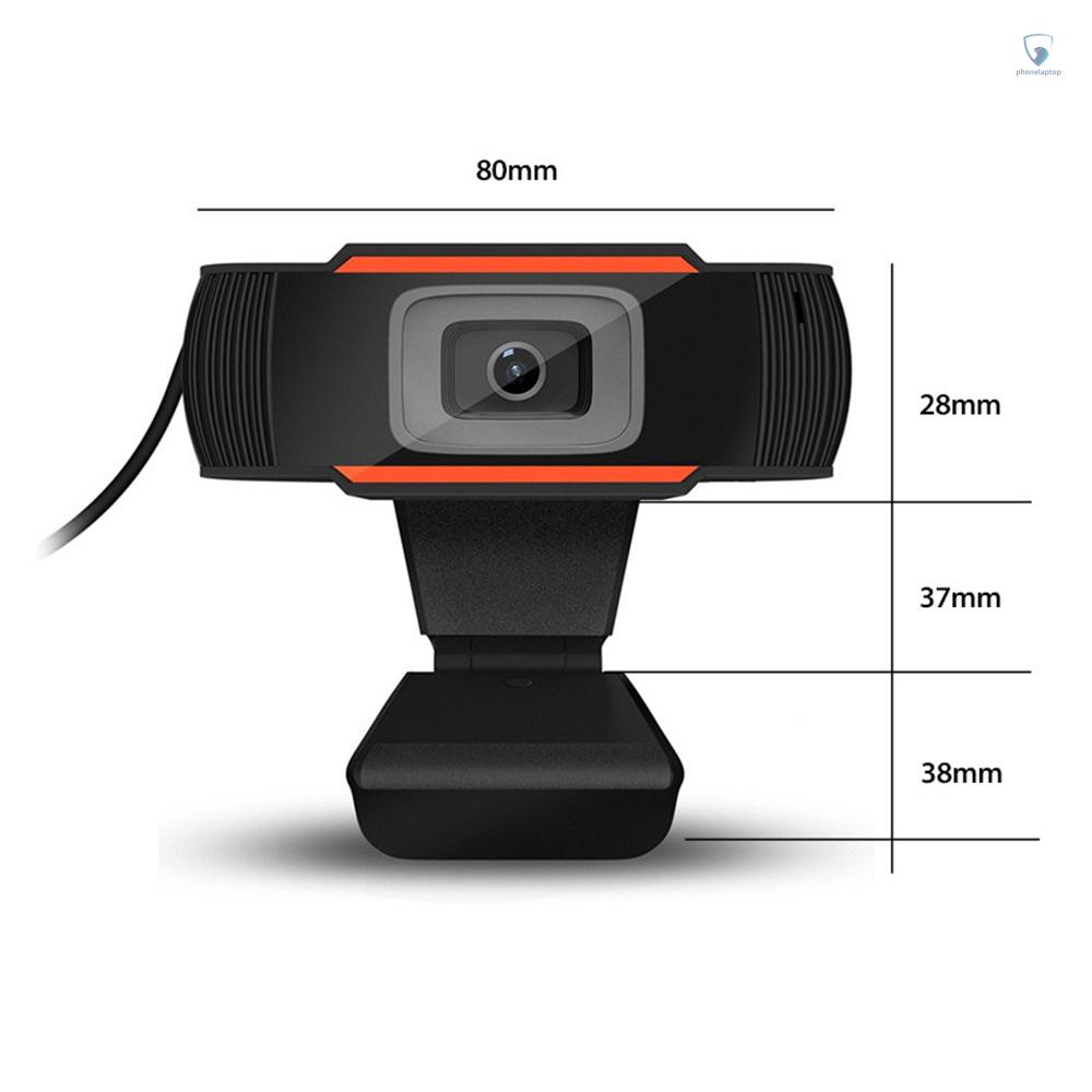 Webcam HD 720P USB Có Kẹp Gắn Máy Tính Tích Hợp Micro Hỗ Trợ Dạy Học Trực Tuyến / Gọi Điện Thoại
