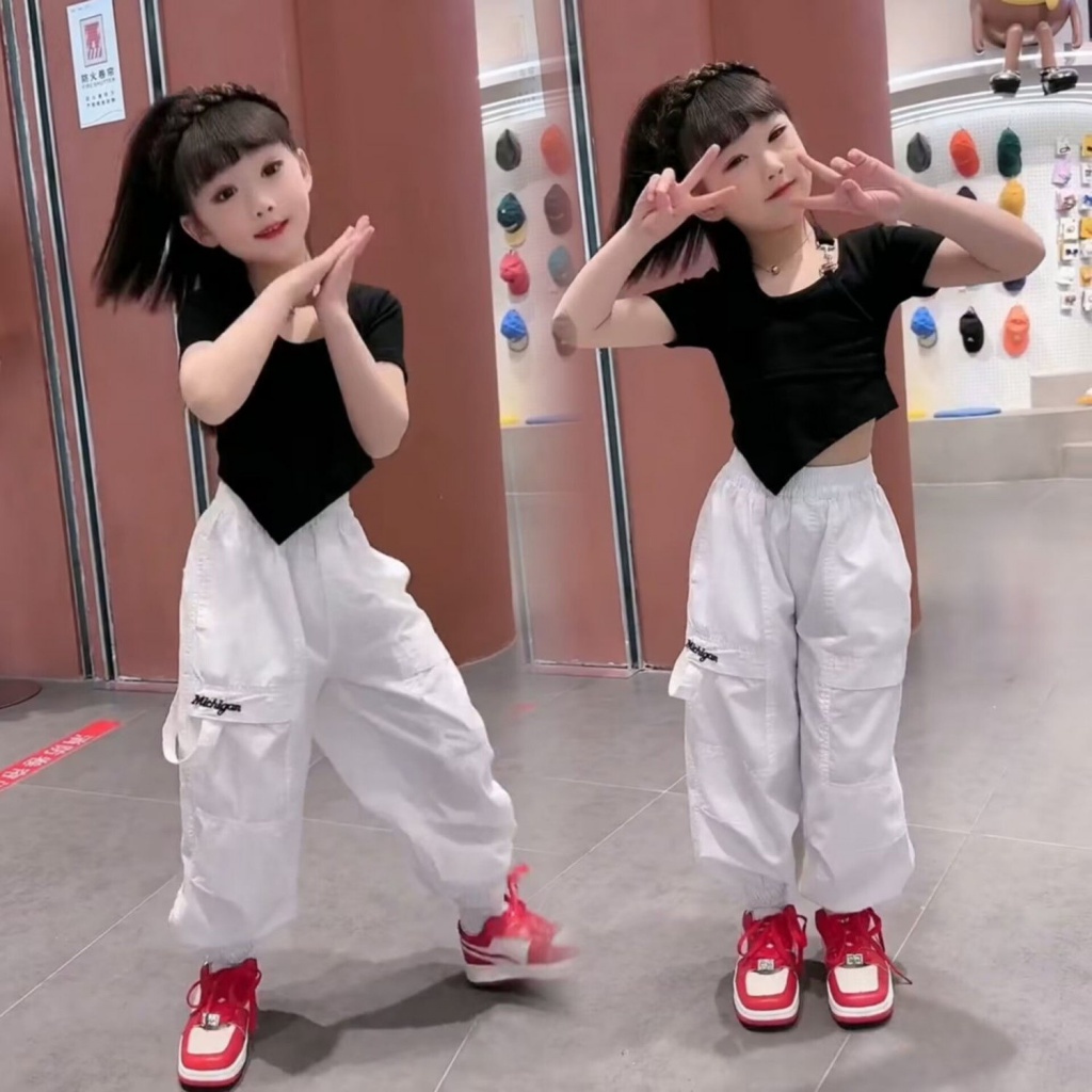 Bộ Áo Thun + Quần Dài Thể Thao Phong Cách Thời Trang Mùa Hè Mới Dành Cho Bé Gái 3-5 - 8-10 - 12-13 Tuổi/049