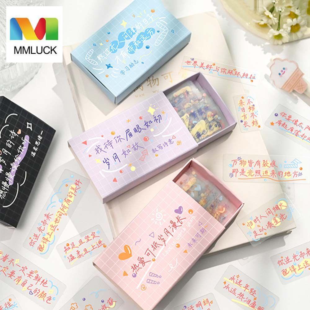 Miếng Dán Trang Trí Sổ Tay / Nhật Ký In Chữ Truyền Cảm Hứng Trung Quốc Chống Thấm Nước DIY