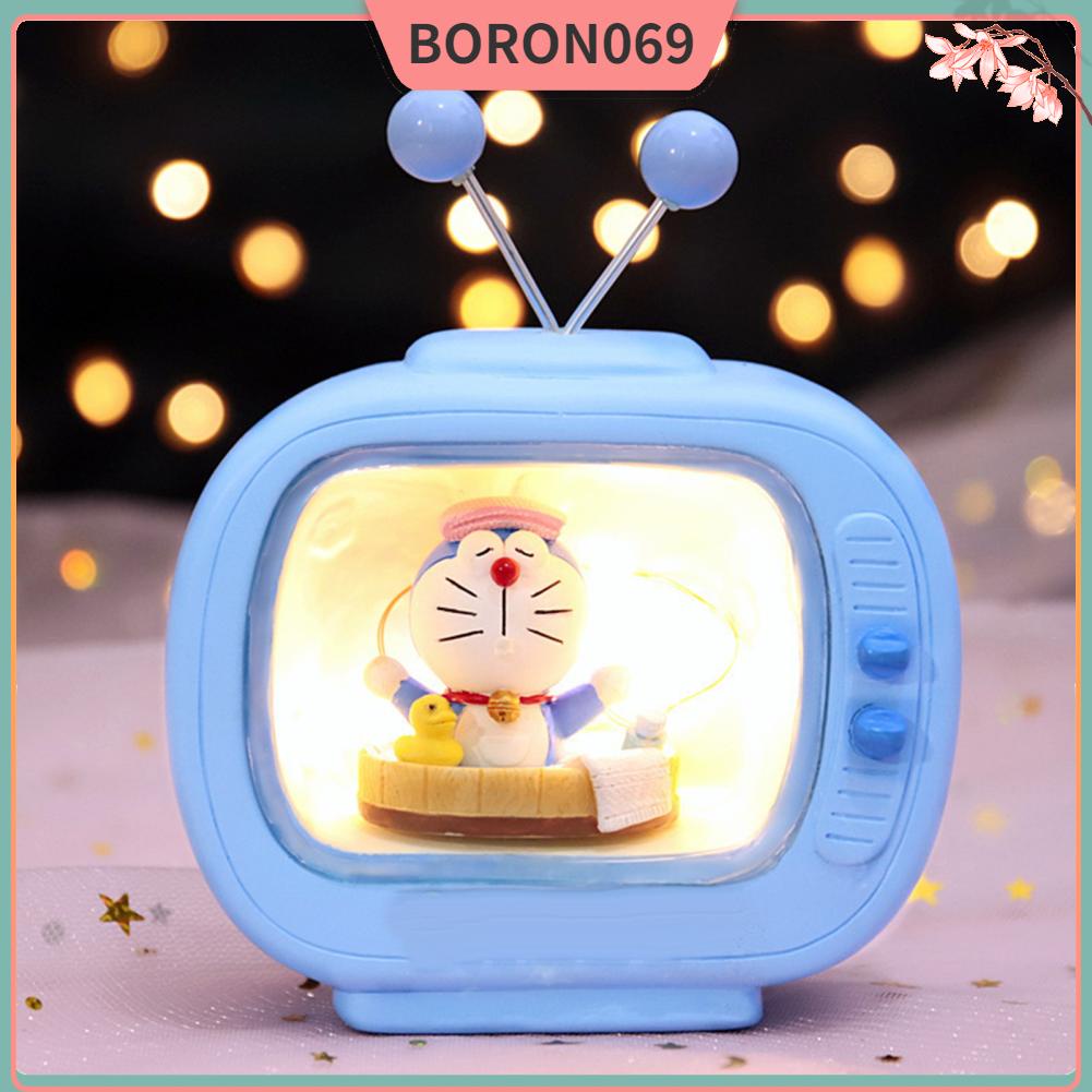 Boron069 Jingle Cat Hoạt Hình Đèn Ngủ Dễ Thương Nhựa Tổng Hợp Trang Trí Ngày Trẻ Em Quà Tặng Sinh Nhật
