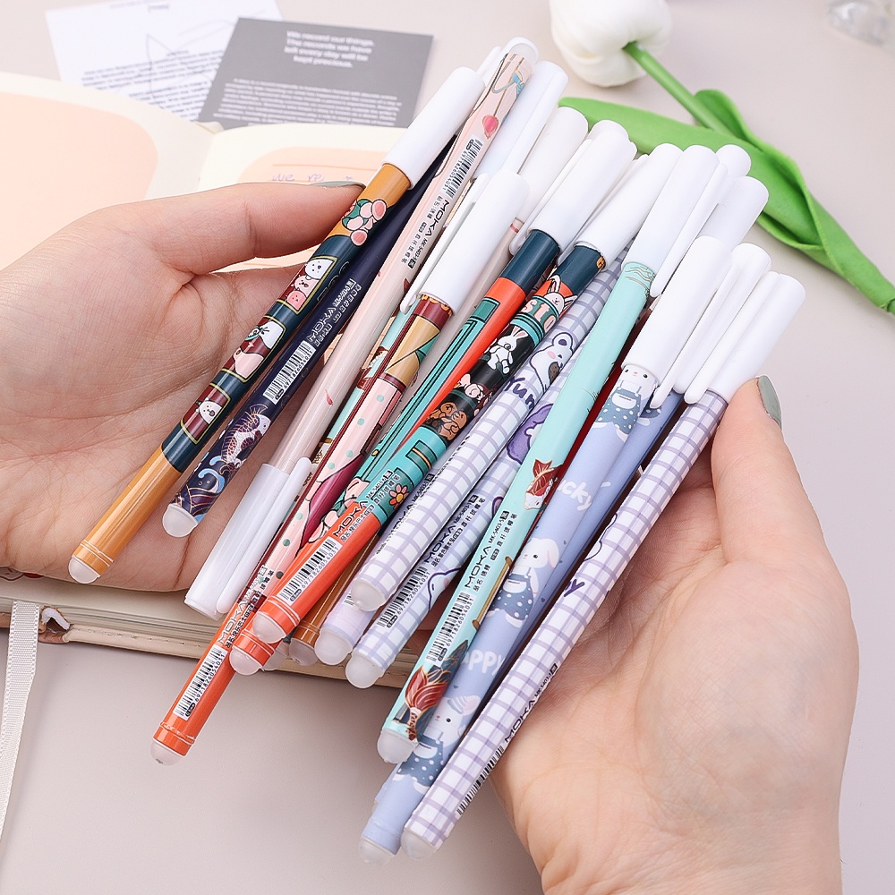 Bút Mực Gel Hai Đầu Ngòi 0.5mm In Họa Tiết Hoạt Hình Dễ Thương