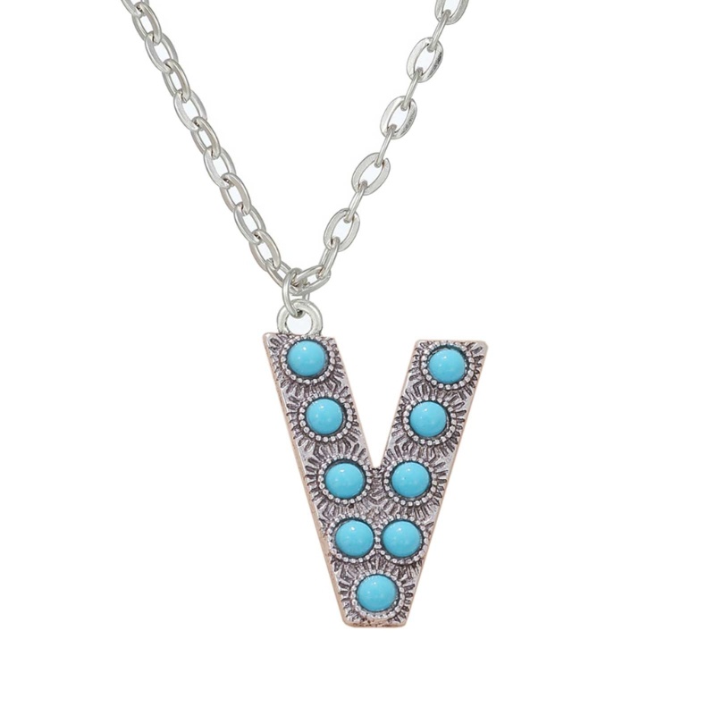 Vòng cổ Hợp Kim Mặt Hình Chữ blg Thời Trang Cho Nữ