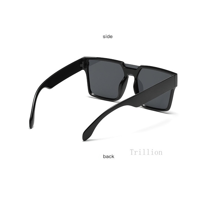 Kính Mát Một Mảnh Gọng Vuông Bản Lớn Nhiều Màu Sắc Phong Cách Hip Hop Thời Trang Cho Nam Và Nữ