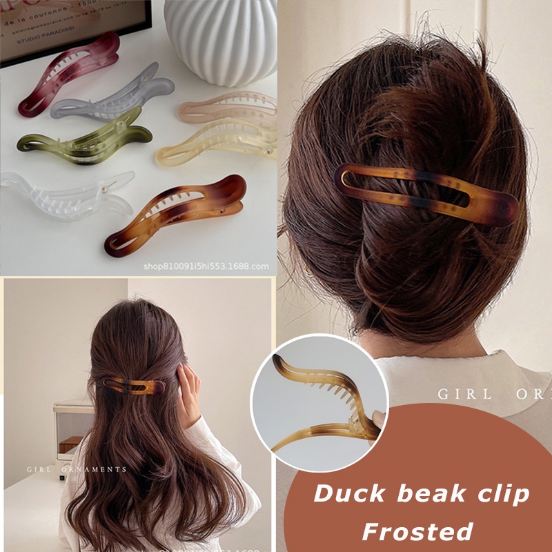 Kẹp Mỏ Vịt Nhám Hàn Quốc / Kẹp Tóc Lớn / Kẹp Tóc Lớn Cho Nữ / Kẹp Tóc Gãy / Kẹp Tóc Lớn