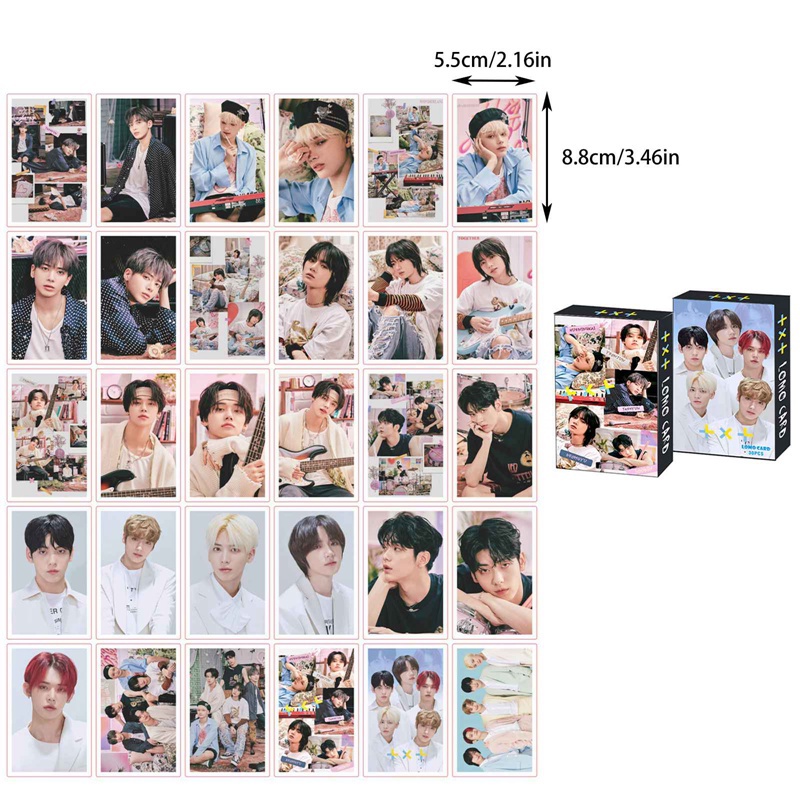 Set 30 Tấm Bưu Thiếp In Hình Dễ Thương Phong Cách Hàn Quốc