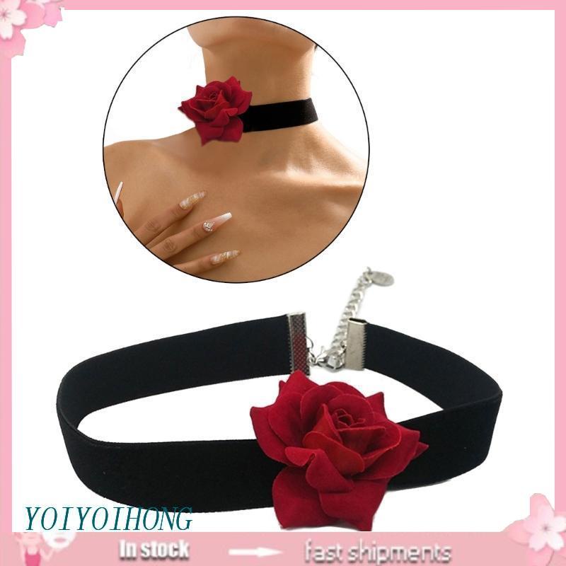 Vòng Cổ Choker Họa Tiết Hoa Tinh Tế Thời Trang Cho Nữ