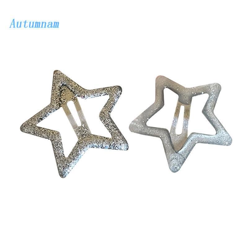 Set 2 Kẹp Tóc Lấp Lánh Y2k Cho Nữ