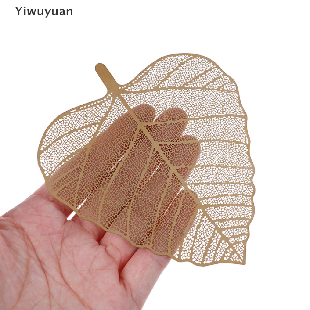 < Yiwuyuan > Phụ Kiện Lọc Trà kung fu Hình Chiếc Lá Bằng Kim Loại Chống Rò Rỉ