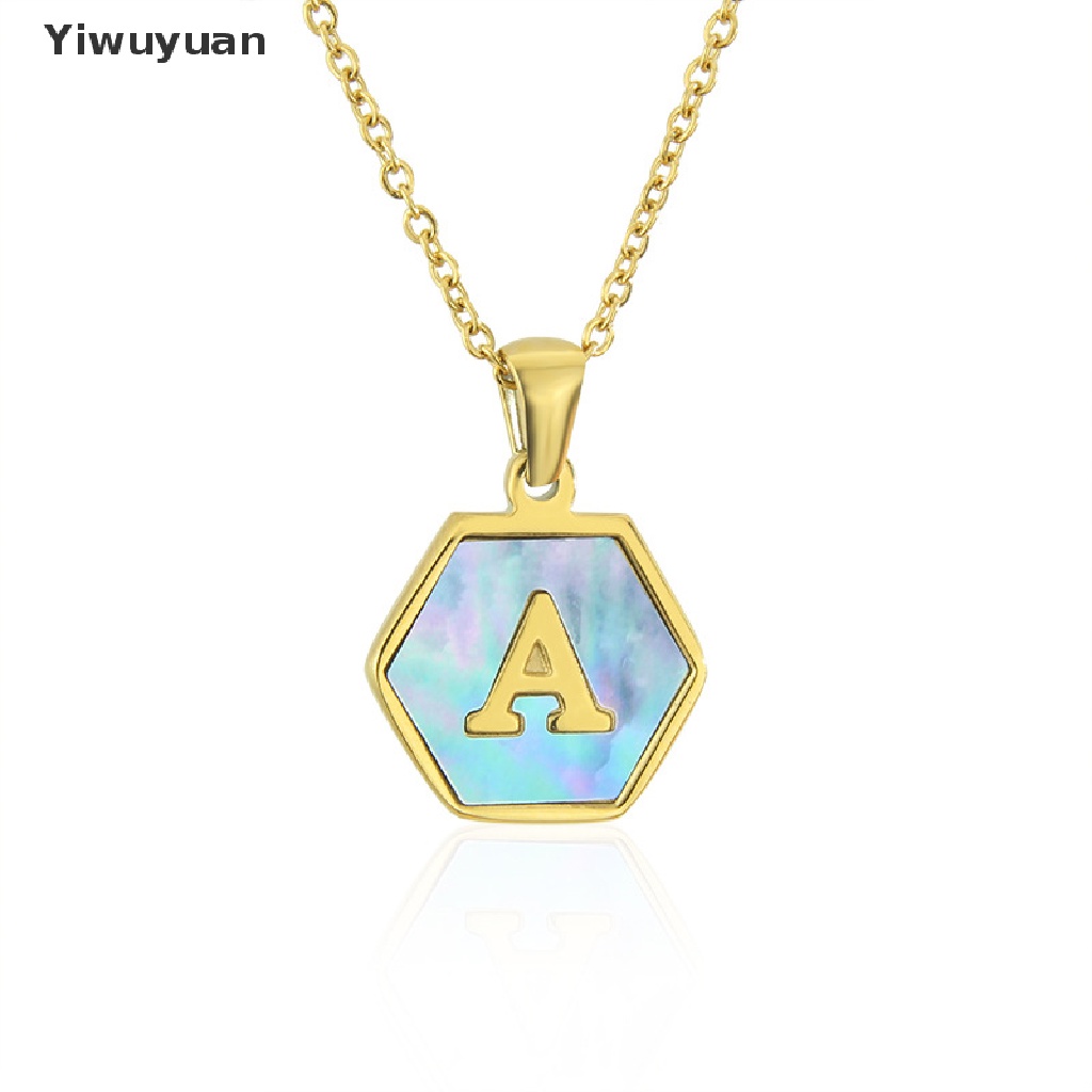 &lt; Yiwuyuan &gt; Vòng cổ Thép Titan Mặt 26 Chữ Cái Thời Trang Cho Nữ Đang Giảm Giá