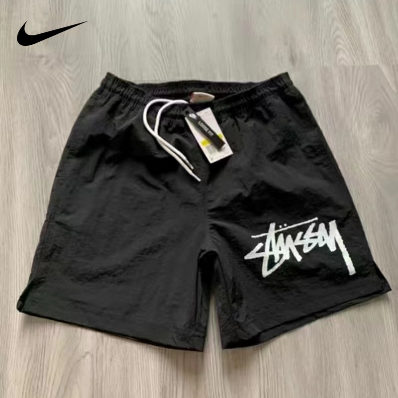 Quần Short 100% Chính Hãng NlKE X STUSSY Chính Hãng Nhanh Khô Chống Thấm Nước Có Dây Rút Unisex
