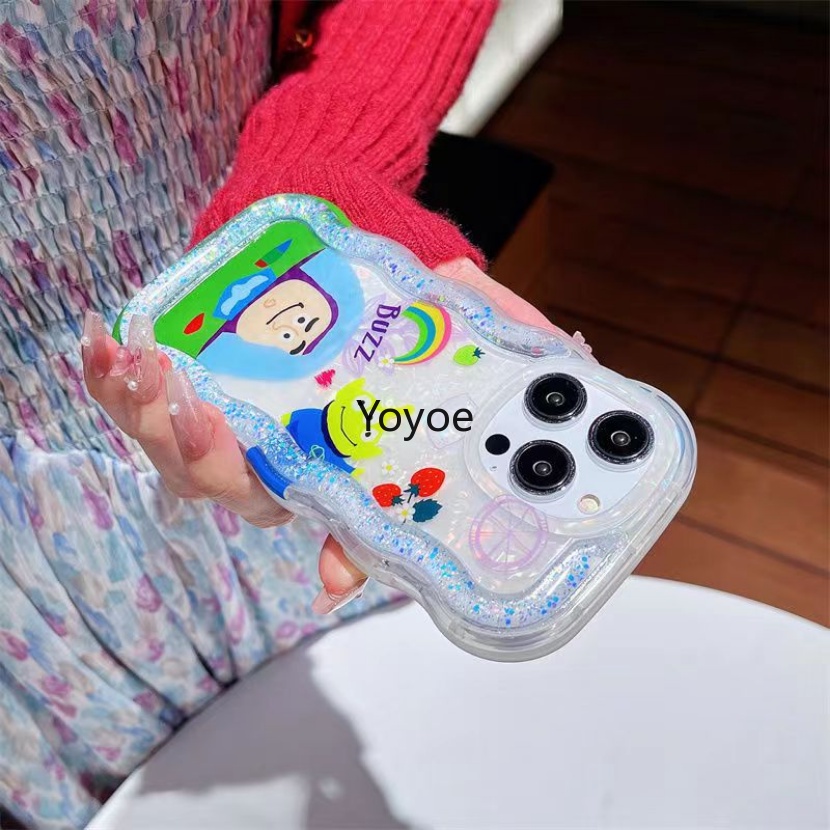 Ốp Điện Thoại Silicone Mềm Chống Sốc Phối Kim Tuyến Nước Cho iPhone 14 13 12 11 Pro Max X XS XR 7 8 Plus SE