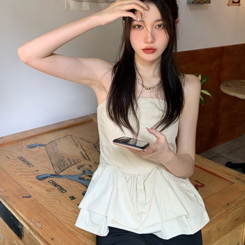 Áo Không Tay Thiết Kế Quyến Rũ Dễ Phối Đồ Thời Trang Phong Cách Hàn Quốc Cho Nữ