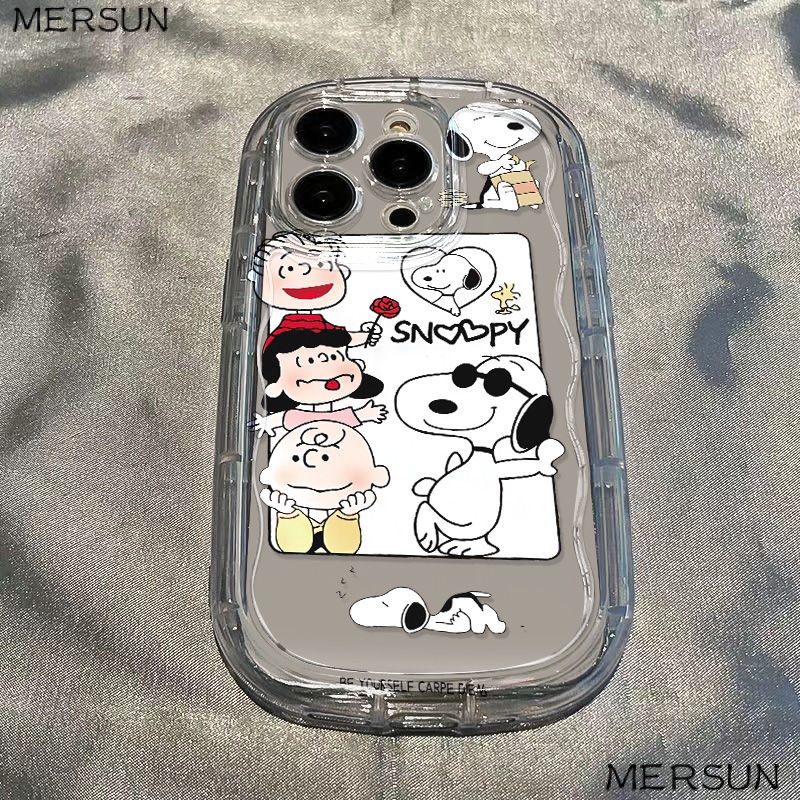 ✅Ốp Điện Thoại Mềm Trong Suốt Chống Sốc In Hình Snoopy Charlie Cho Apple xr11iPhone14 / 138p / 12 / xs7 promax