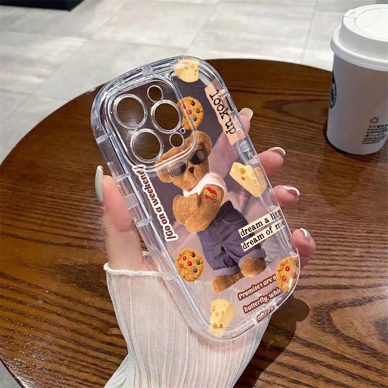 ✅Ốp Điện Thoại Mềm Trong Suốt Chống Sốc Hình Gấu Cho Apple Xsmax11 / / xr 71213iPhone148p 6AOO