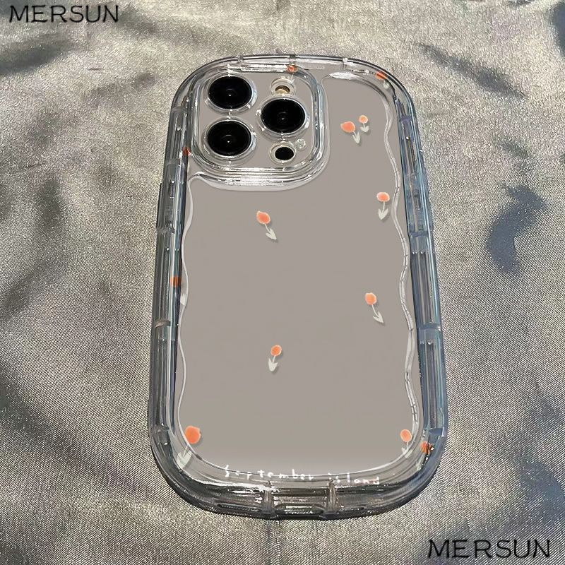 ✅Ốp Điện Thoại Dẻo Trong Suốt Họa Tiết Hoa Tulip Dễ Thương Chống Sốc Cho Iphone promax / s137 11 12iPhone14 / 8p xr IXK5