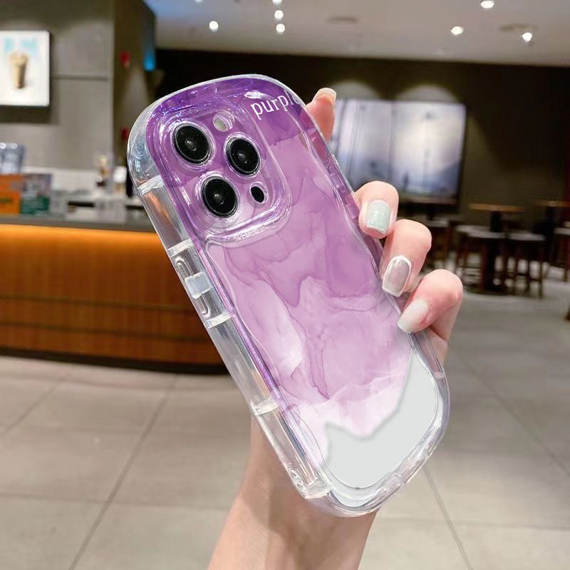 ✅Ốp Điện Thoại Mềm Trong Suốt Chống Sốc Màu Tím Đậm Cho Iphone 8p Halo promax13 xsxr / 11 / 1412 / 7 1ILO