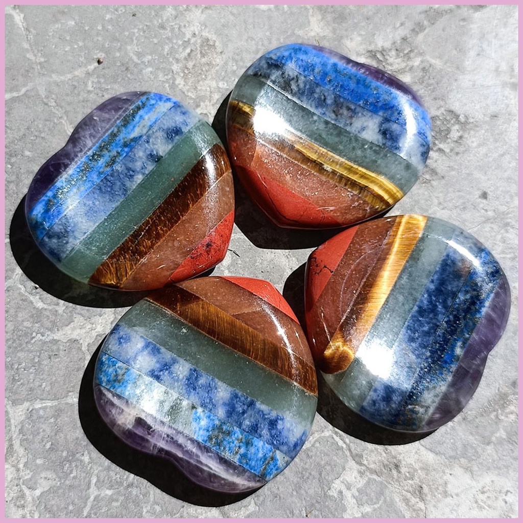 Chakra Đá Chakra Hình Trái Tim Sáng Tạo Giúp Giảm Căng Thẳng Lo Lắng