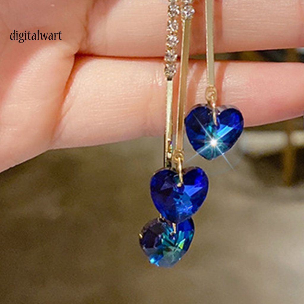 Kỹ Thuật Số| 1 Đôi Bông Tai Tua Rua Đính Đá Thời Trang Dành Cho Nữ