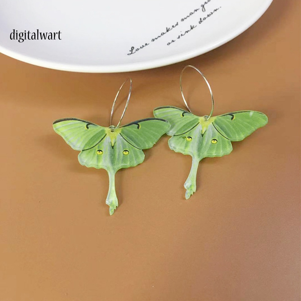 Kỹ Thuật Số| 1 Đôi Bông Tai Tròn Lớn Mặt Bướm Hình Học Thời Trang Dành Cho Nữ