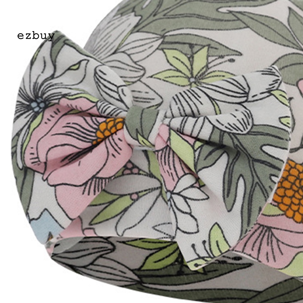 Mũ Turban Thắt Nơ Bảo Vệ Da Thoải Mái Cho Bé Mặc Hàng Ngày