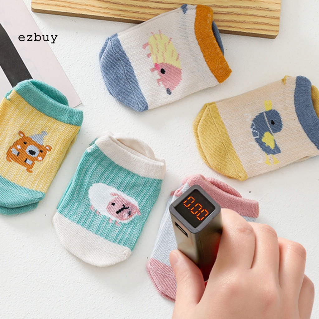 1 Đôi Vớ Mềm Chống Trượt In Họa Tiết Hoạt Hình Động Vật Dễ Thương Thời Trang Mùa Hè Cho Bé