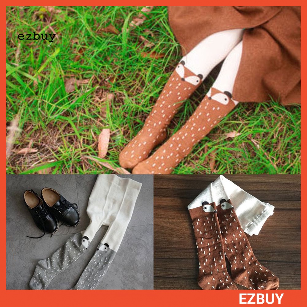 [EY] Quần Tất Ấm Áp Hình Cáo Hoạt Hình Dễ Thương Cho Bé Gái