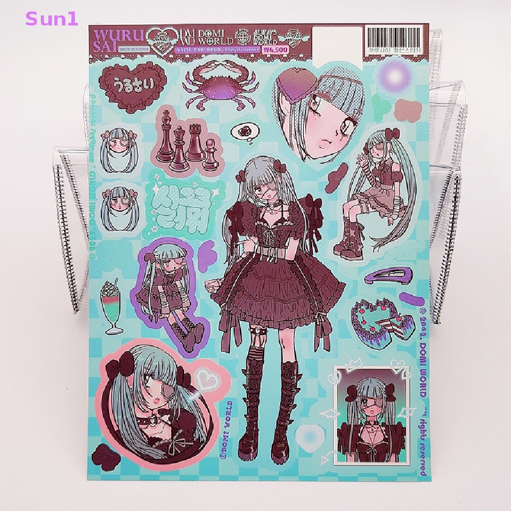 Sun1 &gt; Hình Dán Nhân Vật Hoạt Hình Goo Dễ Thương Dùng Trang Trí Sổ Tay Nhật Ký Điện Thoại Di Động