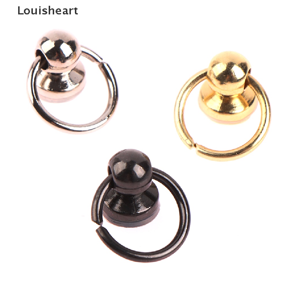 Louisheart Vòng Đinh Tán Chữ D Bằng Đồng Thau Chuyên Dụng Cho Túi Xách Da Đeo Chéo