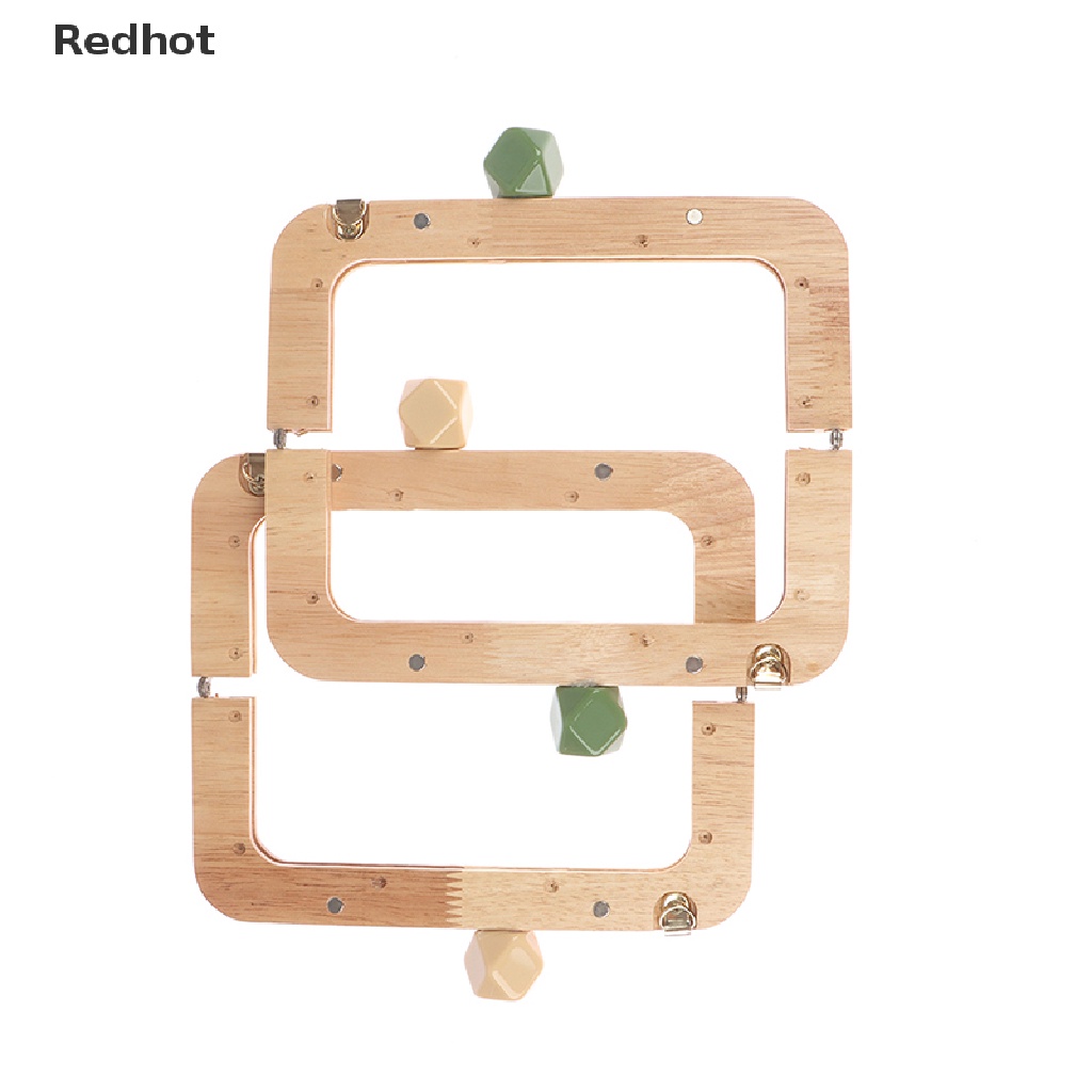 &lt; Redhot &gt; Tay Cầm Túi Xách Bằng Gỗ Trơn 20cm Có Ốc Vít Bên Trong Bán