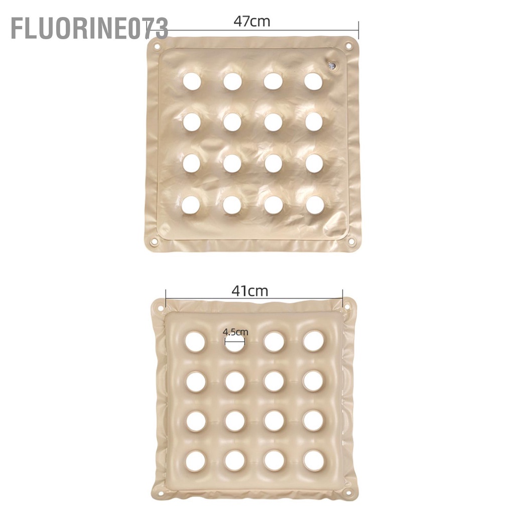 Fluorine073 Bơm Hơi Donut Đệm Làm Dày PVC Hình Tròn Ngăn Ngừa Bedsore Chống Rò Rỉ Xe Lăn Phân Ghế