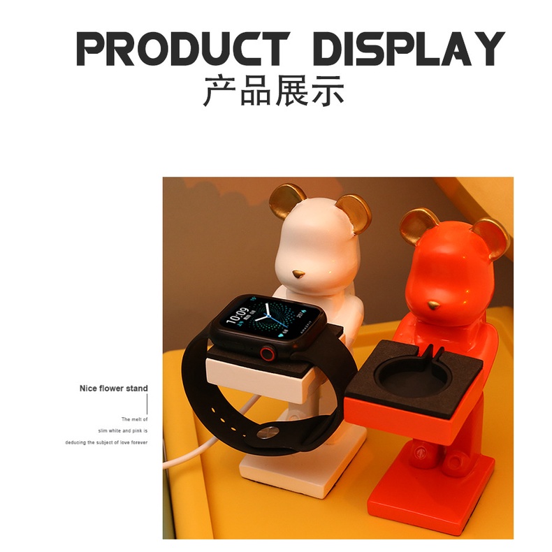 Giá Đỡ Kiêm Đế Sạc Không Dây Hình Phi Hành Gia Sáng Tạo Phù Hợp Cho Apple Watch