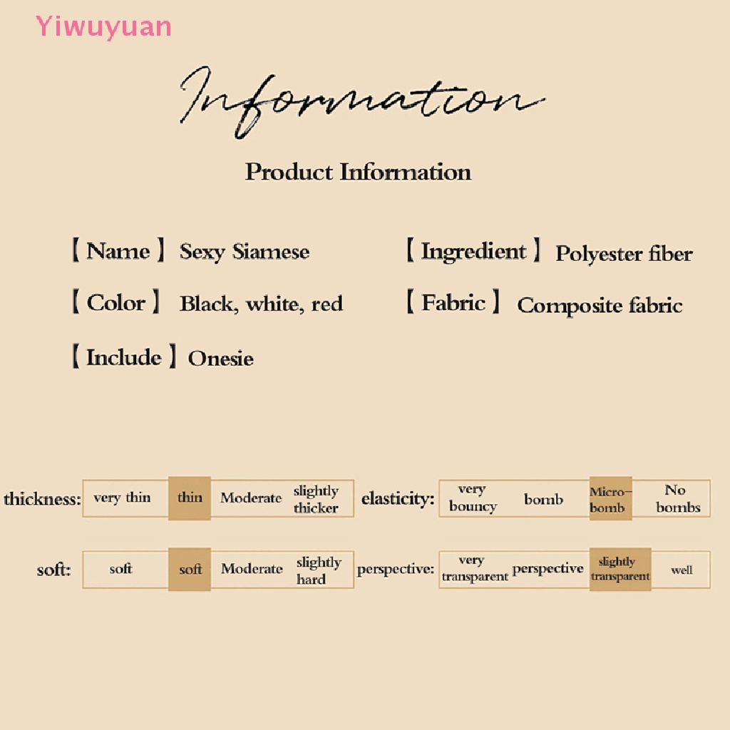< Yiwuyuan > Hoterotic Đồ Lót Ngủ Ren Hở Lưng Gợi Cảm Hàng Mới Dành Cho Bạn Nữ