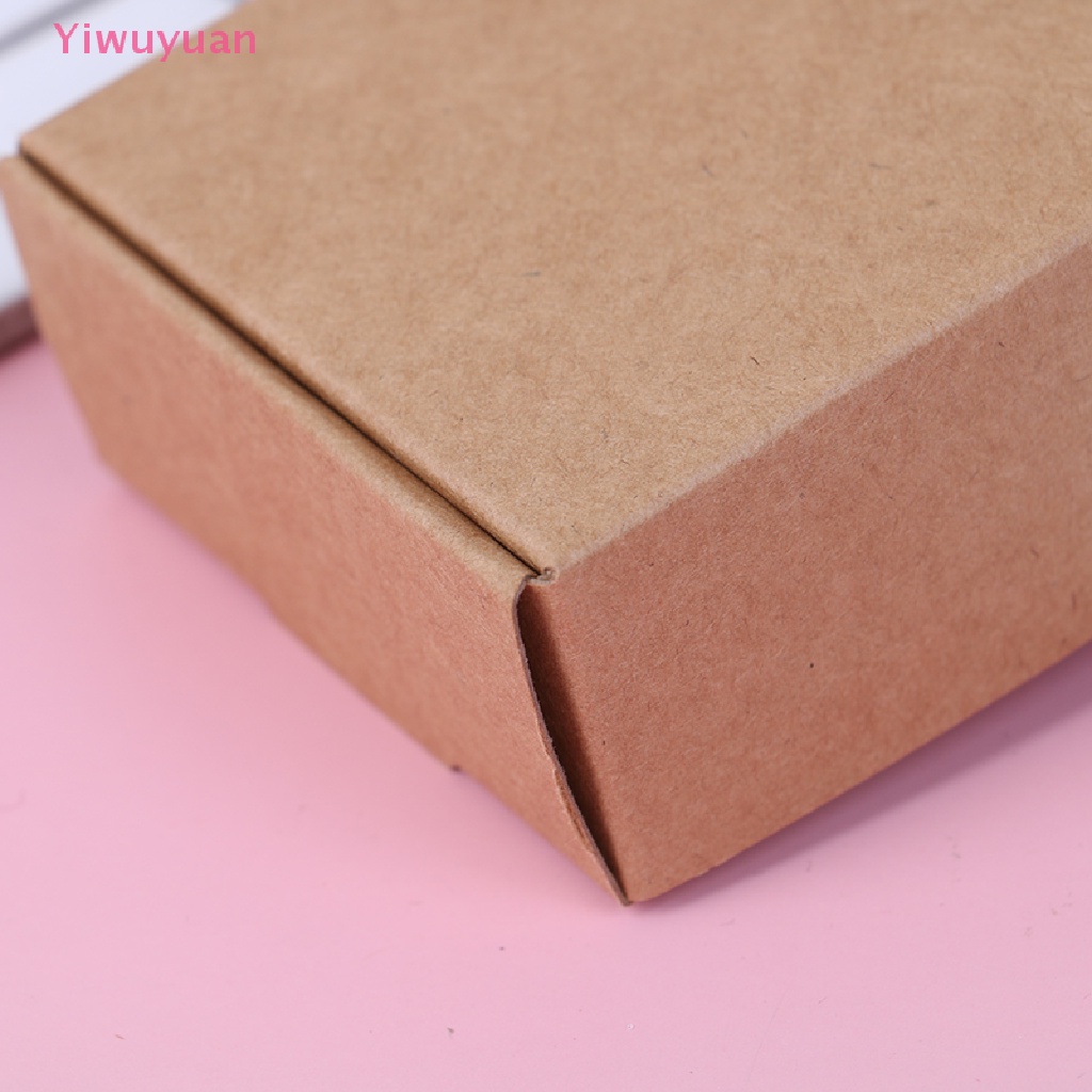 Bộ 10 Hộp Giấy Đựng Xà Phòng Tự Làm Màu Nâu Mới