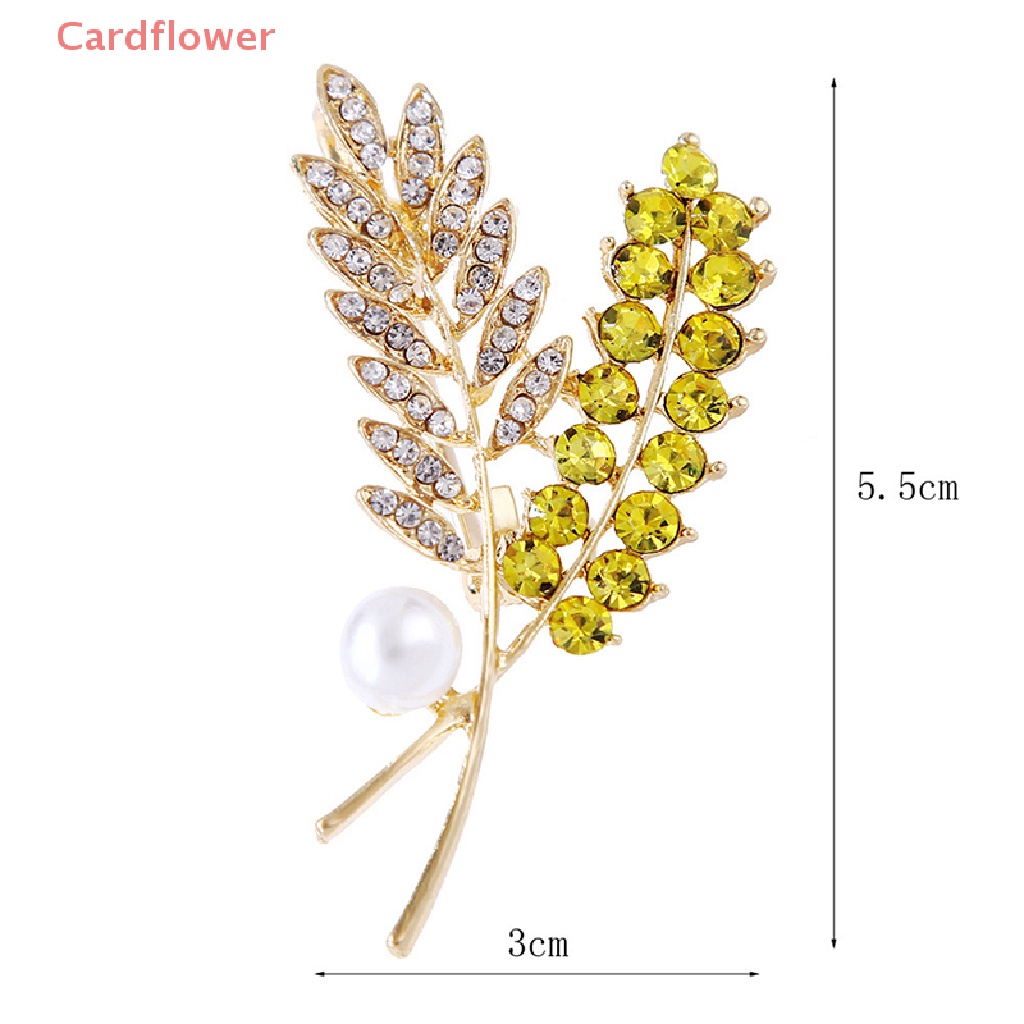 Ghim Cài Áo Hình Lúa Mạch Đính Đá Nhân Tạo Thời Trang Dành Cho Nữ