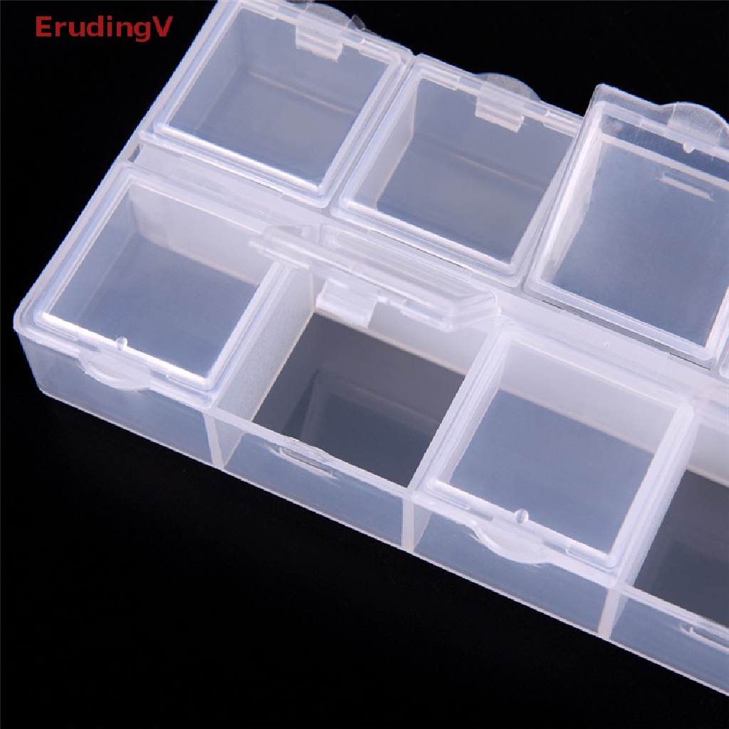 1 Hộp Đựng Thuốc Viên 10 Ngăn Nhiều Màu Sắc