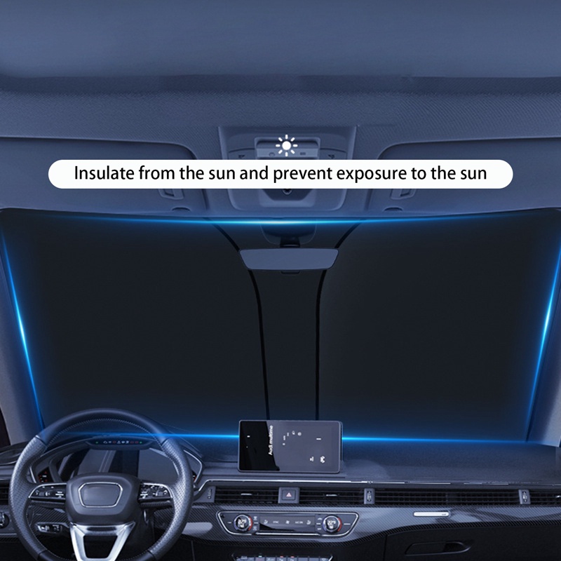 Tấm Che Nắng Cách Nhiệt Gắn Kính Chắn Gió Phía Trước Xe Hơi