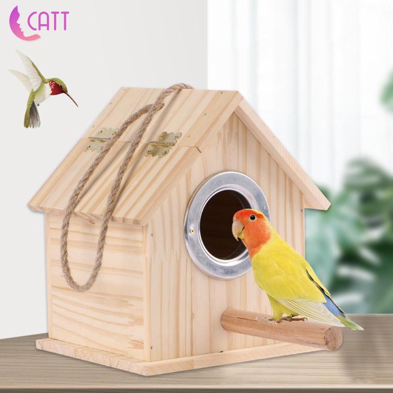 Tổ Chim Bằng Gỗ Trang Trí Ban Công Ngoài Trời [Dadada1]