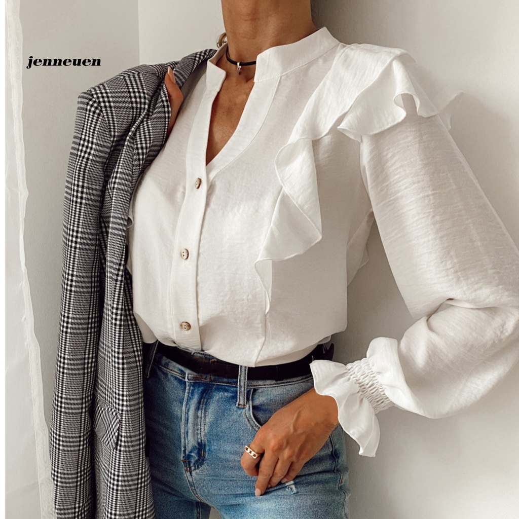 Áo Sơ Mi Tay Dài Màu Sắc Thời Trang Dành Cho Nữ