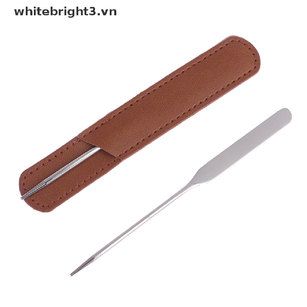 Vẻ Đẹp## 1 Que Trộn Kem Nền / Nước Hoa Hồng Hai Đầu Bằng Thép Không Gỉ