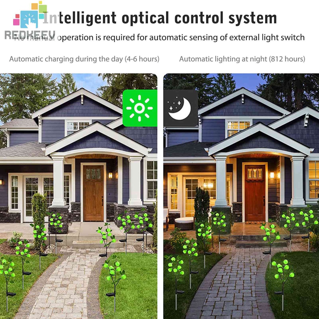 2 Đèn Led Trang Trí Sân Vườn Sử Dụng Năng Lượng Mặt Trời